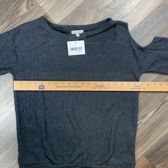 WHITE BIRCH Ladies' Small OVERSIZED KNIT TOP Gray - Picture 6 of 8